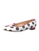 Charlotte Olympia Leather Polka Dot Print Ballet Flats