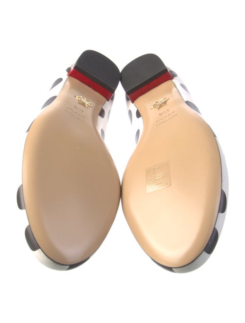 Charlotte Olympia Leather Polka Dot Print Ballet Flats