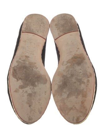 Charlotte Olympia Canvas Embroidered Accent Espadrilles