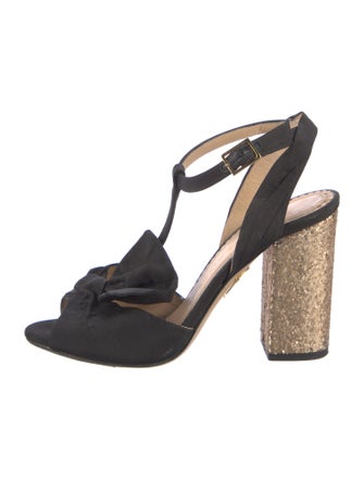 Charlotte Olympia Canvas T-Strap Pumps