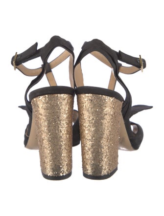 Charlotte Olympia Canvas T-Strap Pumps