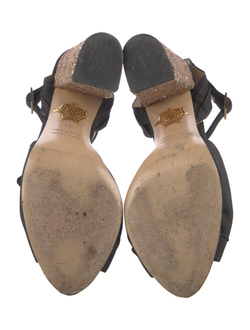 Charlotte Olympia Canvas T-Strap Pumps