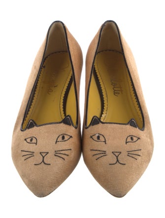 Charlotte Olympia Velvet Loafers