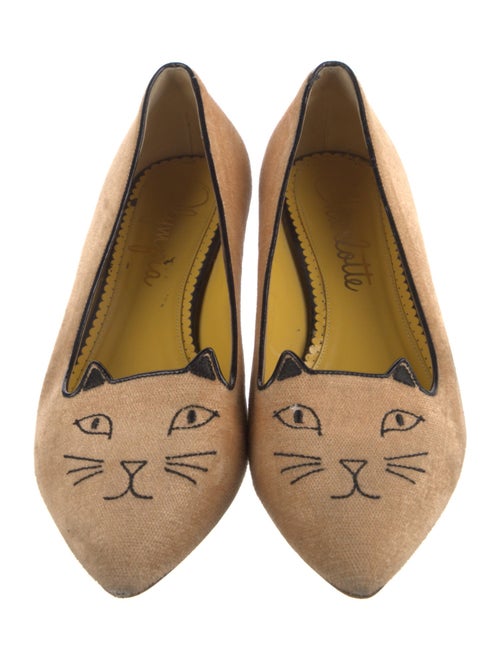 Charlotte Olympia Velvet Loafers