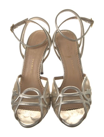 Charlotte Olympia Leather Slingback Sandals