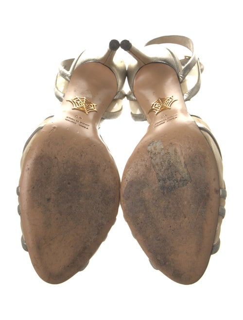 Charlotte Olympia Leather Slingback Sandals