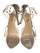 Charlotte Olympia Leather Cutout Accent Sandals