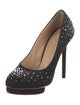 Charlotte Olympia Canvas Crystal Embellishments Pumps
