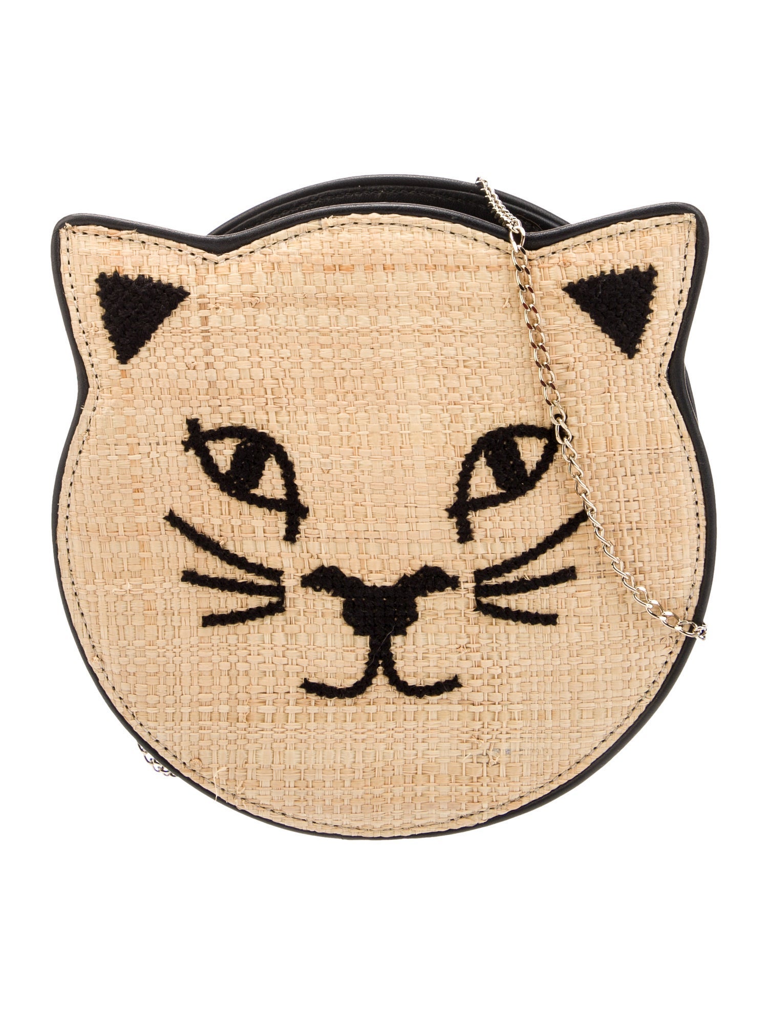 Charlotte Olympia Straw Crossbody Bag