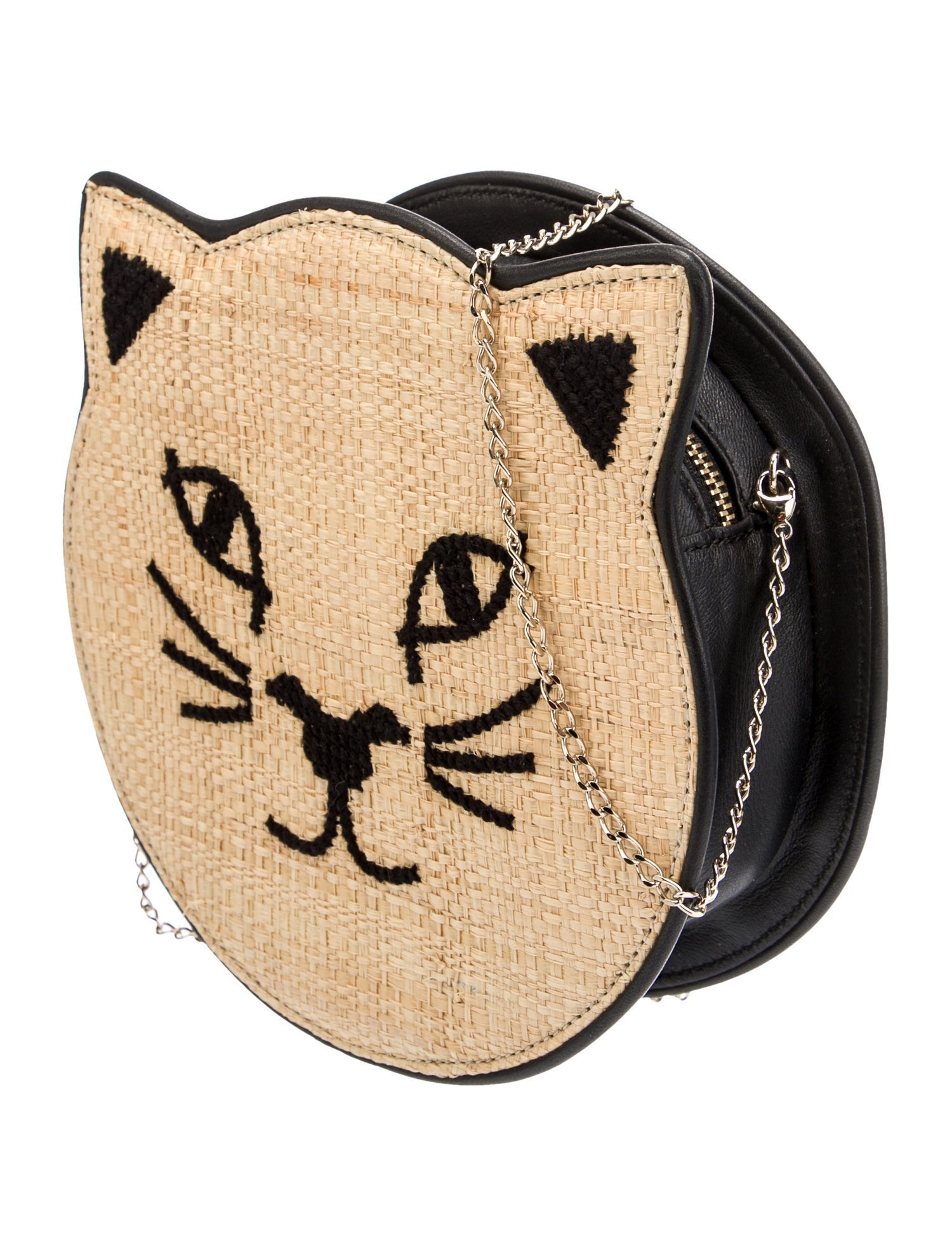 Charlotte Olympia Straw Crossbody Bag
