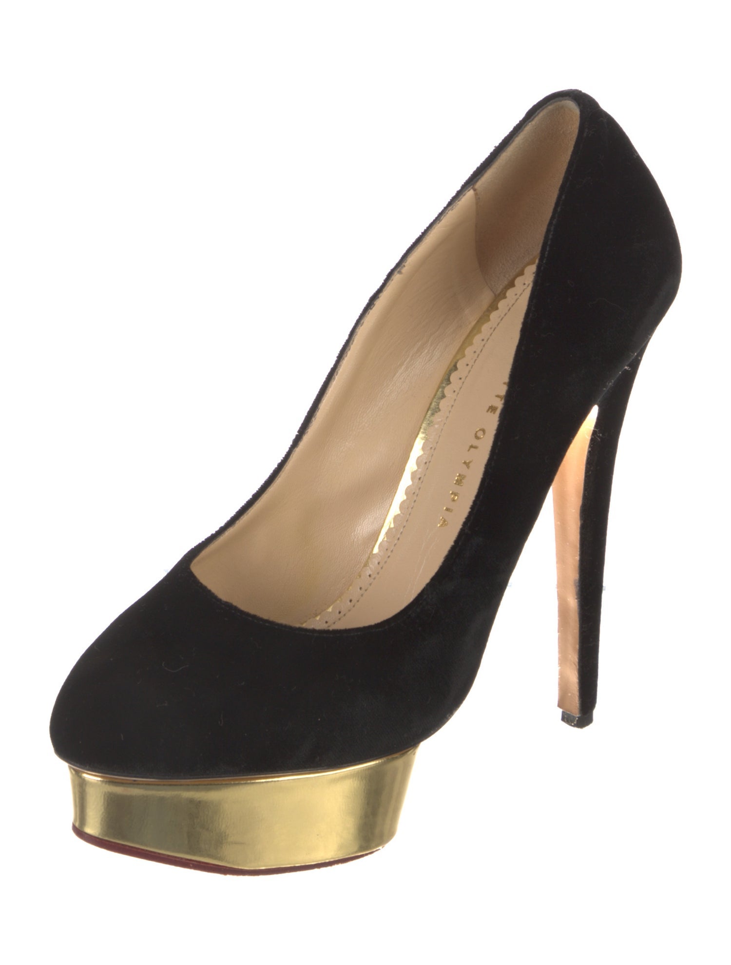 Charlotte Olympia Suede Pumps