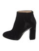Charlotte Olympia Velvet Embroidered Accent Boots
