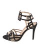 Charlotte Olympia Suede Mesh Accents Sandals