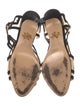 Charlotte Olympia Suede Mesh Accents Sandals