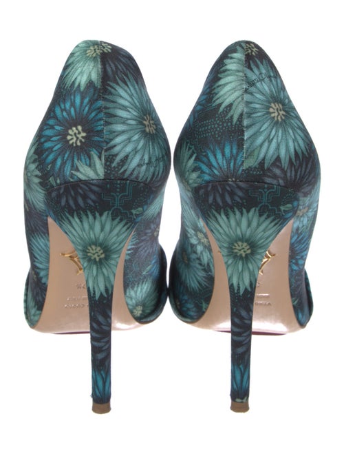 Charlotte Olympia Canvas Floral Print Pumps