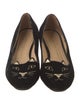 Charlotte Olympia Velvet Embroidered Accent Loafers