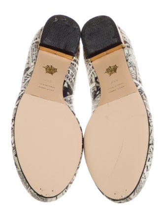 Charlotte Olympia Wool Printed Loafers