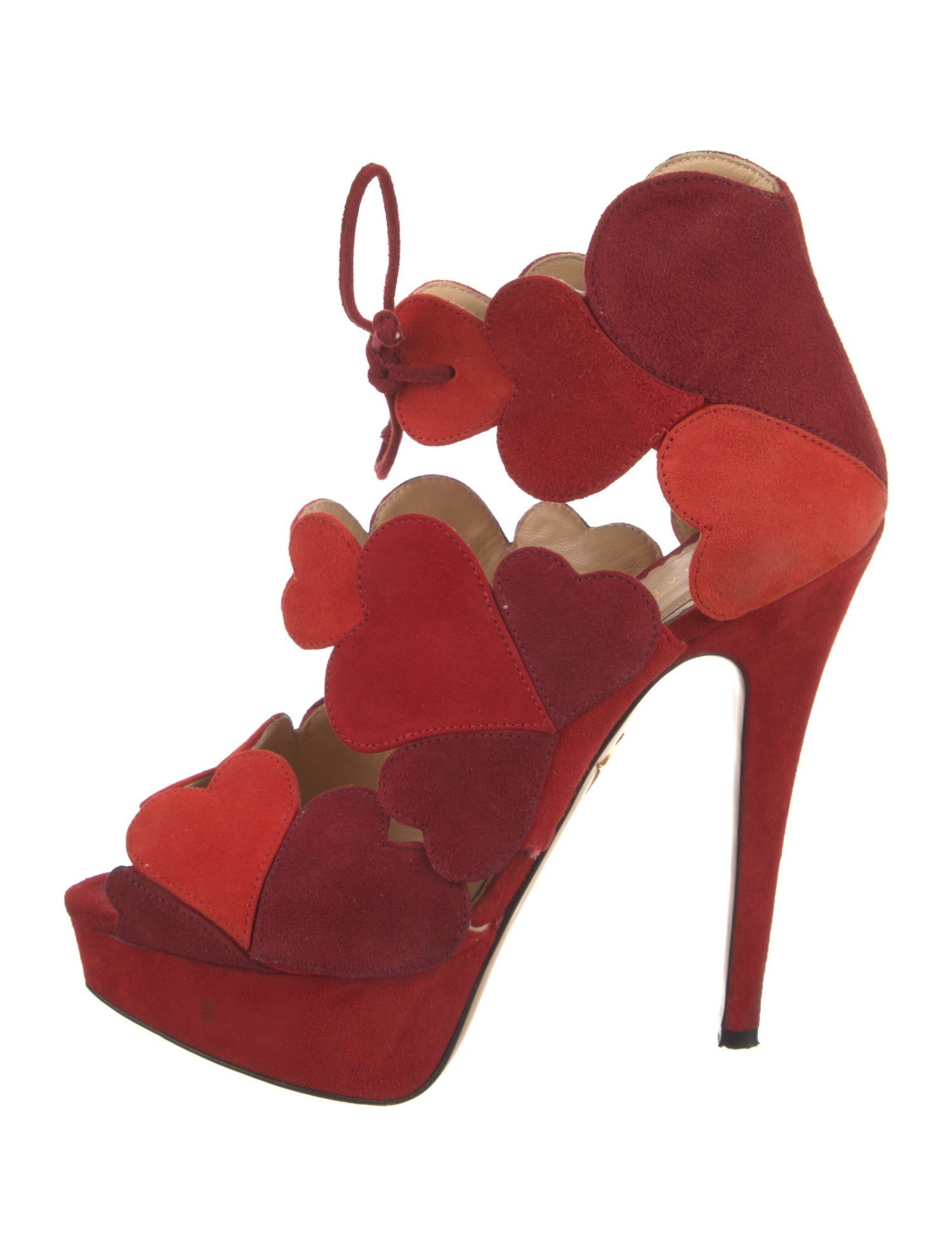 Charlotte Olympia Suede D'Orsay Pumps