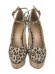 Charlotte Olympia Canvas Animal Print Pumps