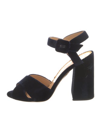 Charlotte Olympia Velvet Sandals