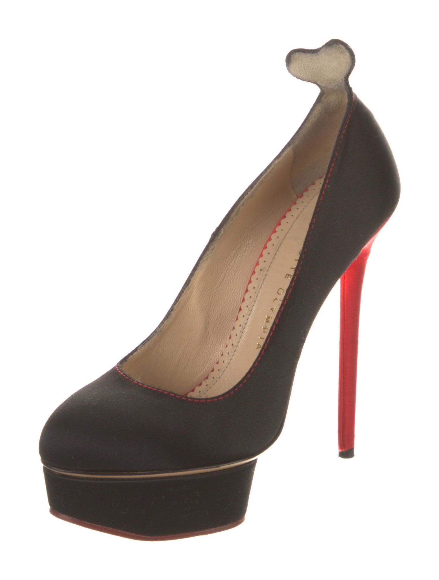 Charlotte Olympia Satin Pumps