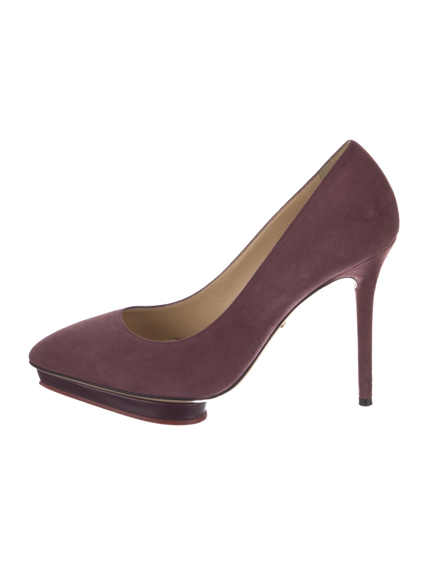 Charlotte Olympia Suede Pumps
