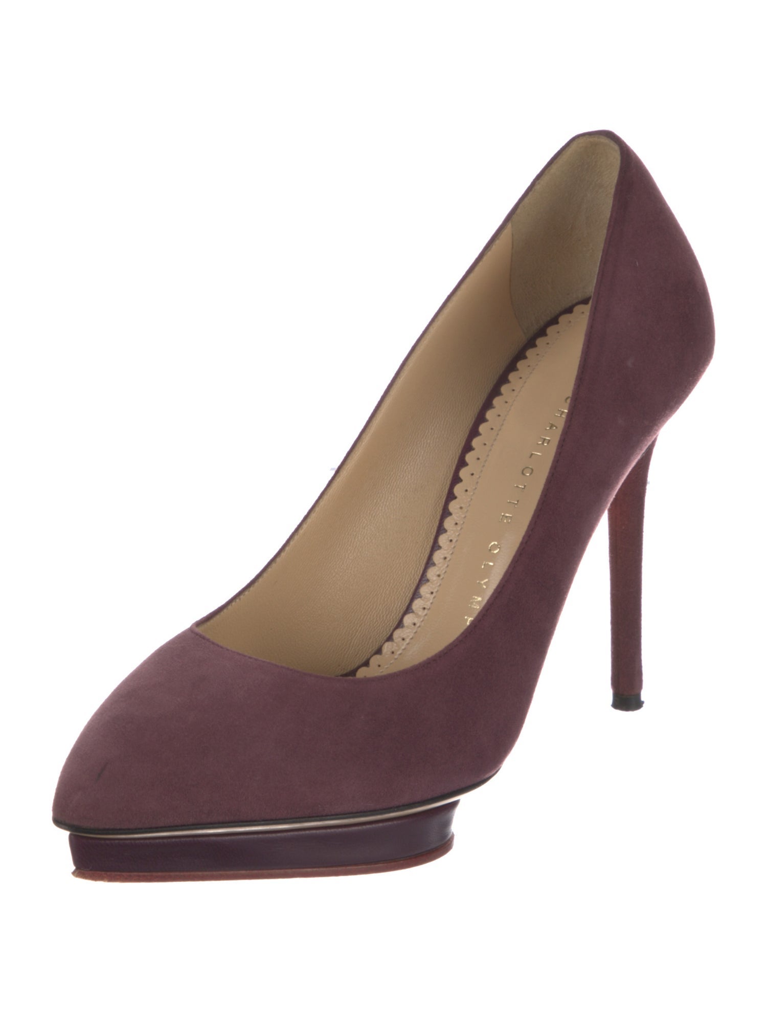 Charlotte Olympia Suede Pumps