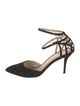 Charlotte Olympia Suede Cutout Accent D'Orsay Pumps