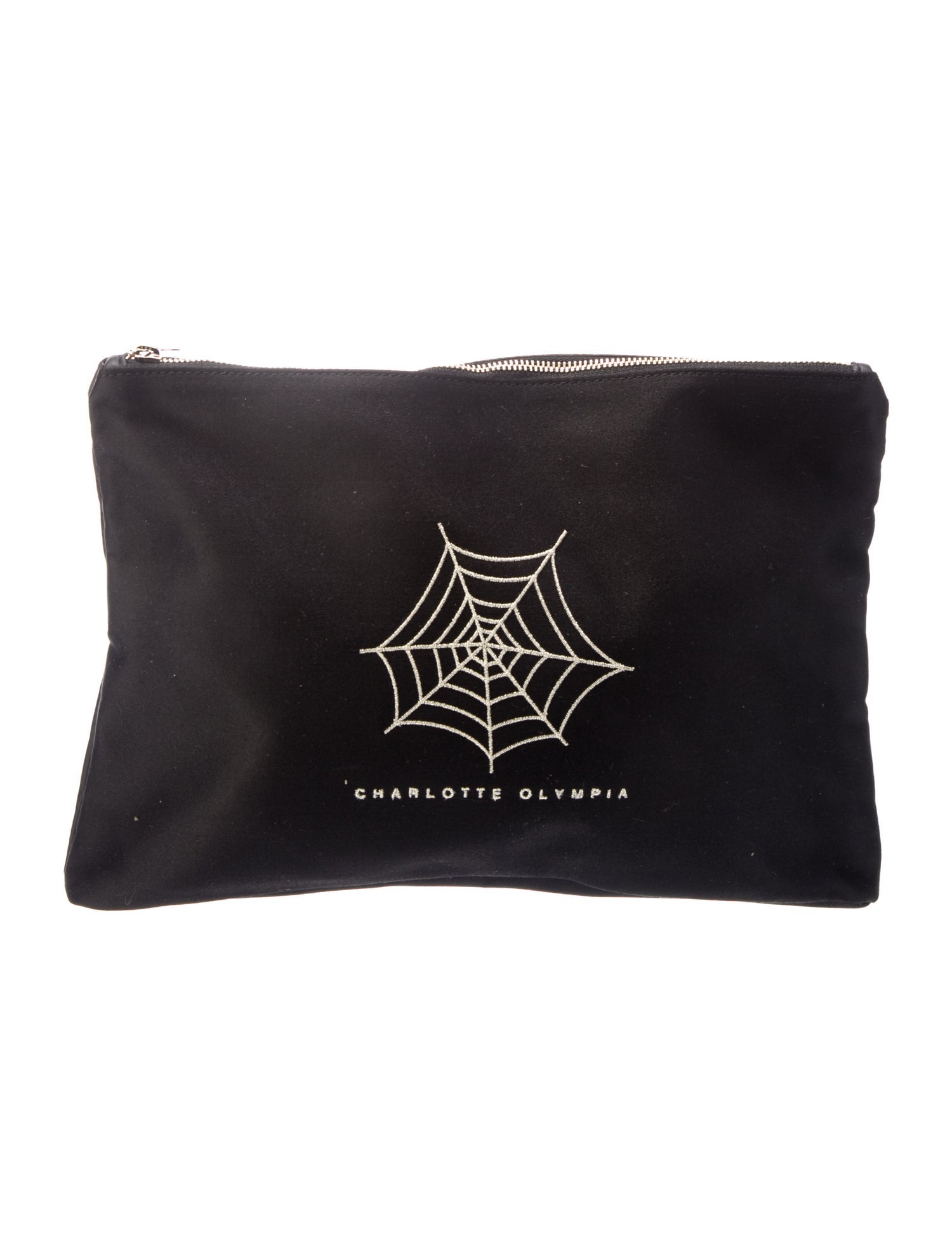 Charlotte Olympia Satin Clutch