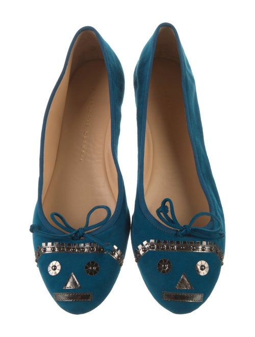 Charlotte Olympia Suede Ballet Flats
