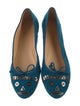 Charlotte Olympia Suede Ballet Flats