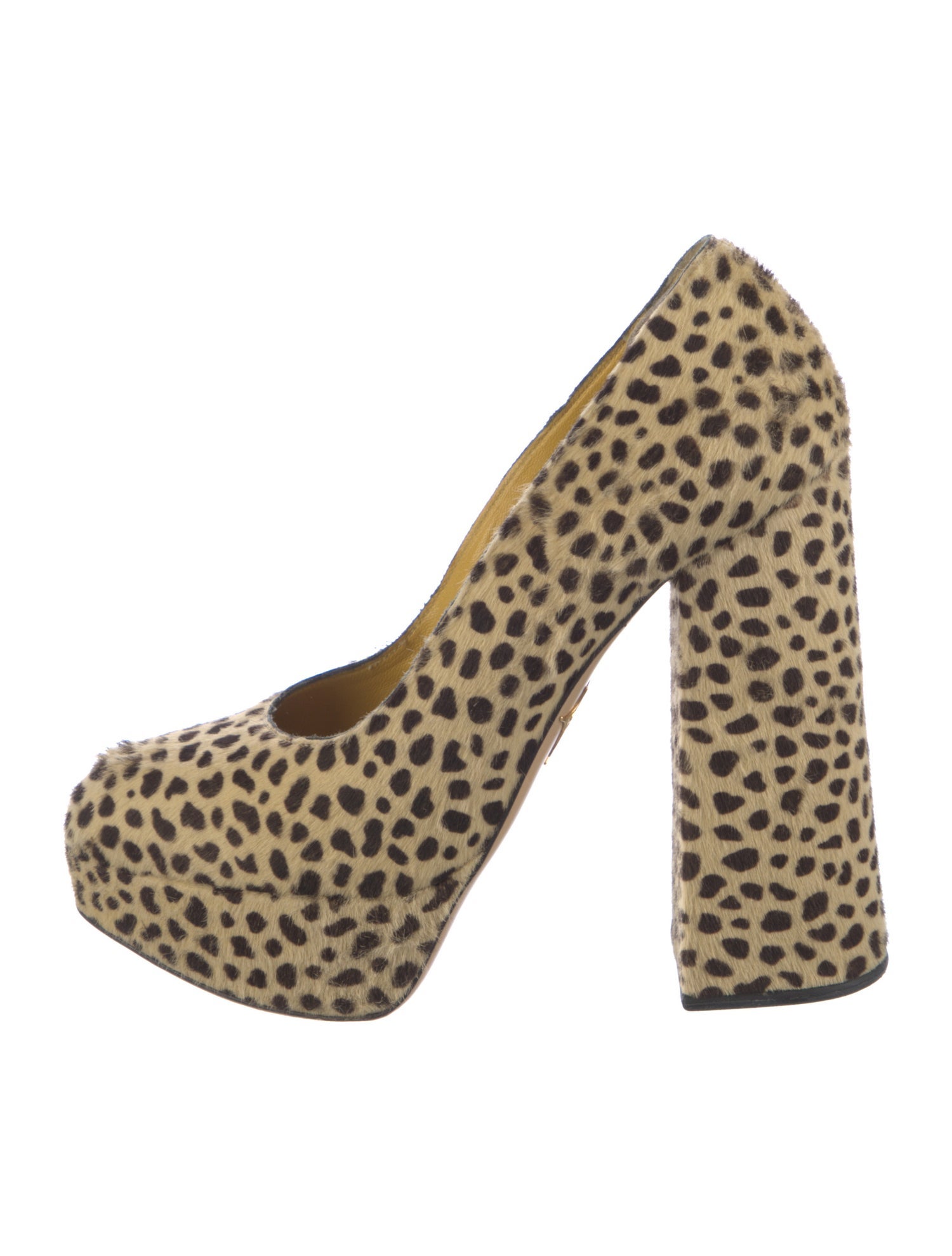Charlotte Olympia Ponyhair Animal Print Pumps