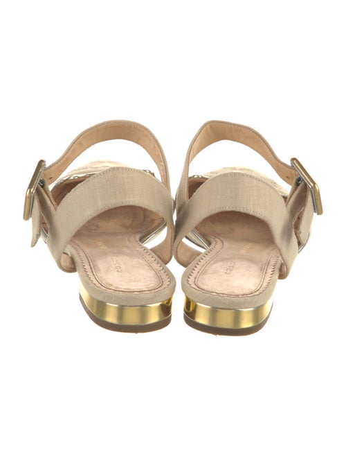 Charlotte Olympia Canvas Slingback Flats