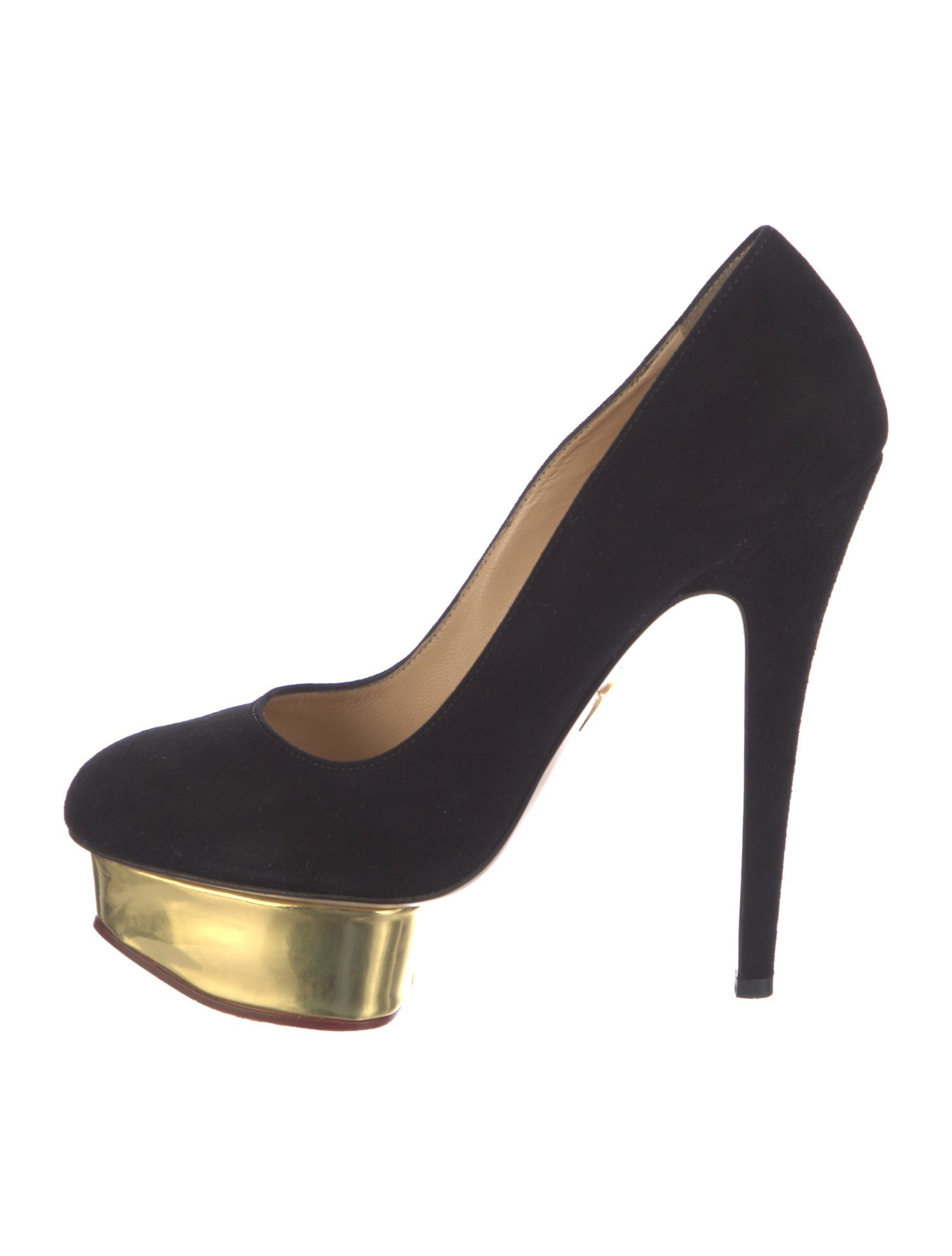 Charlotte Olympia Suede Pumps