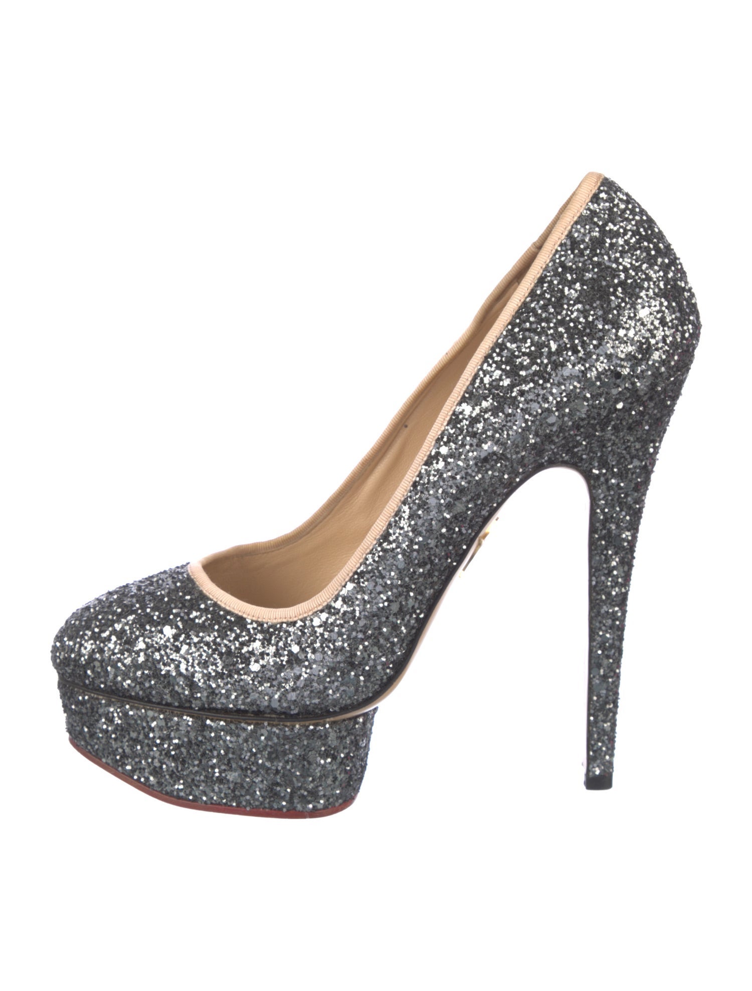 Charlotte Olympia Glitter Glitter Accents Pumps