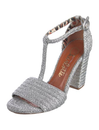 Charlotte Olympia Jute T-Strap Sandals