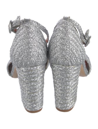 Charlotte Olympia Jute T-Strap Sandals