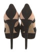 Charlotte Olympia Suede Colorblock Pattern Pumps