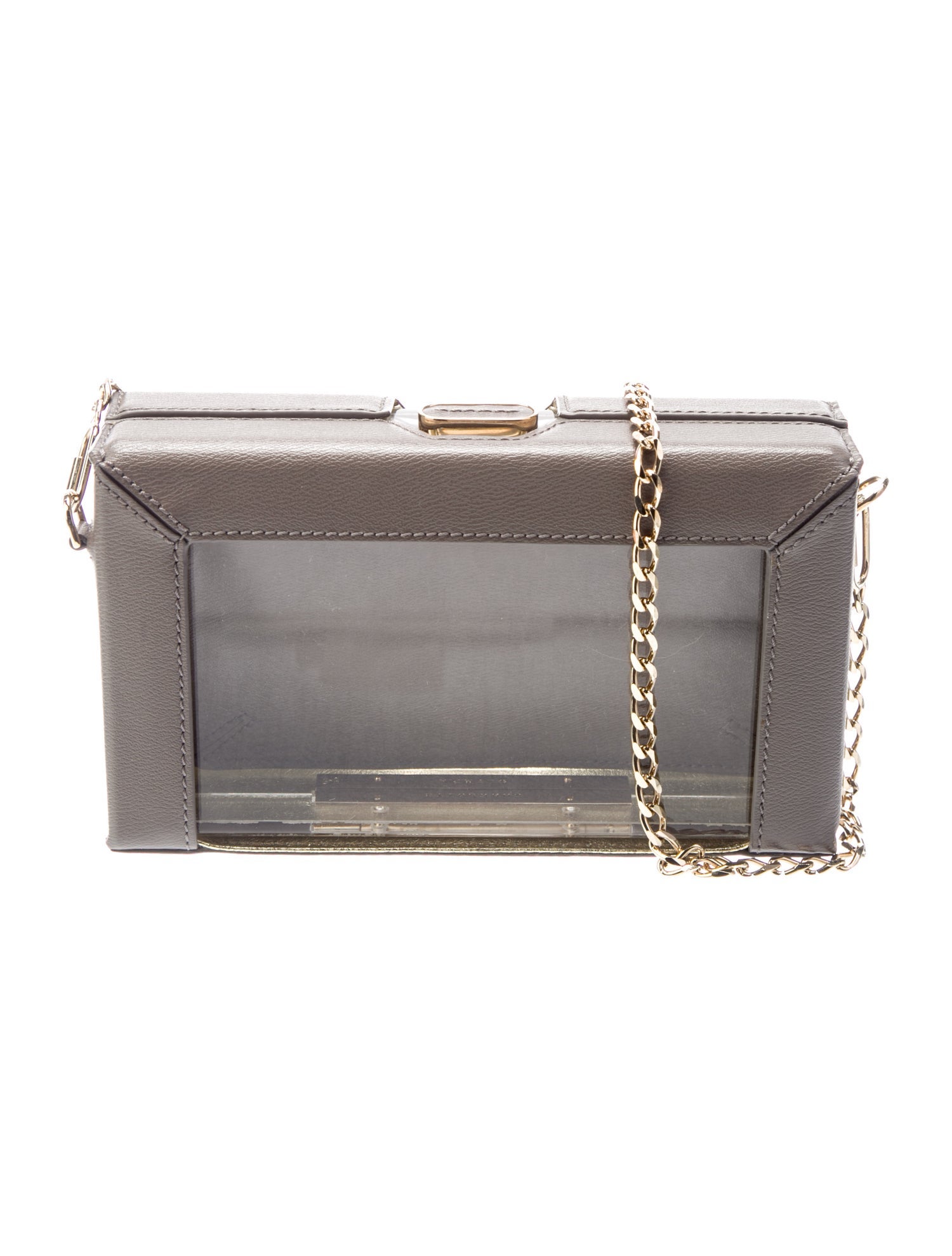 Charlotte Olympia Leather Minaudière