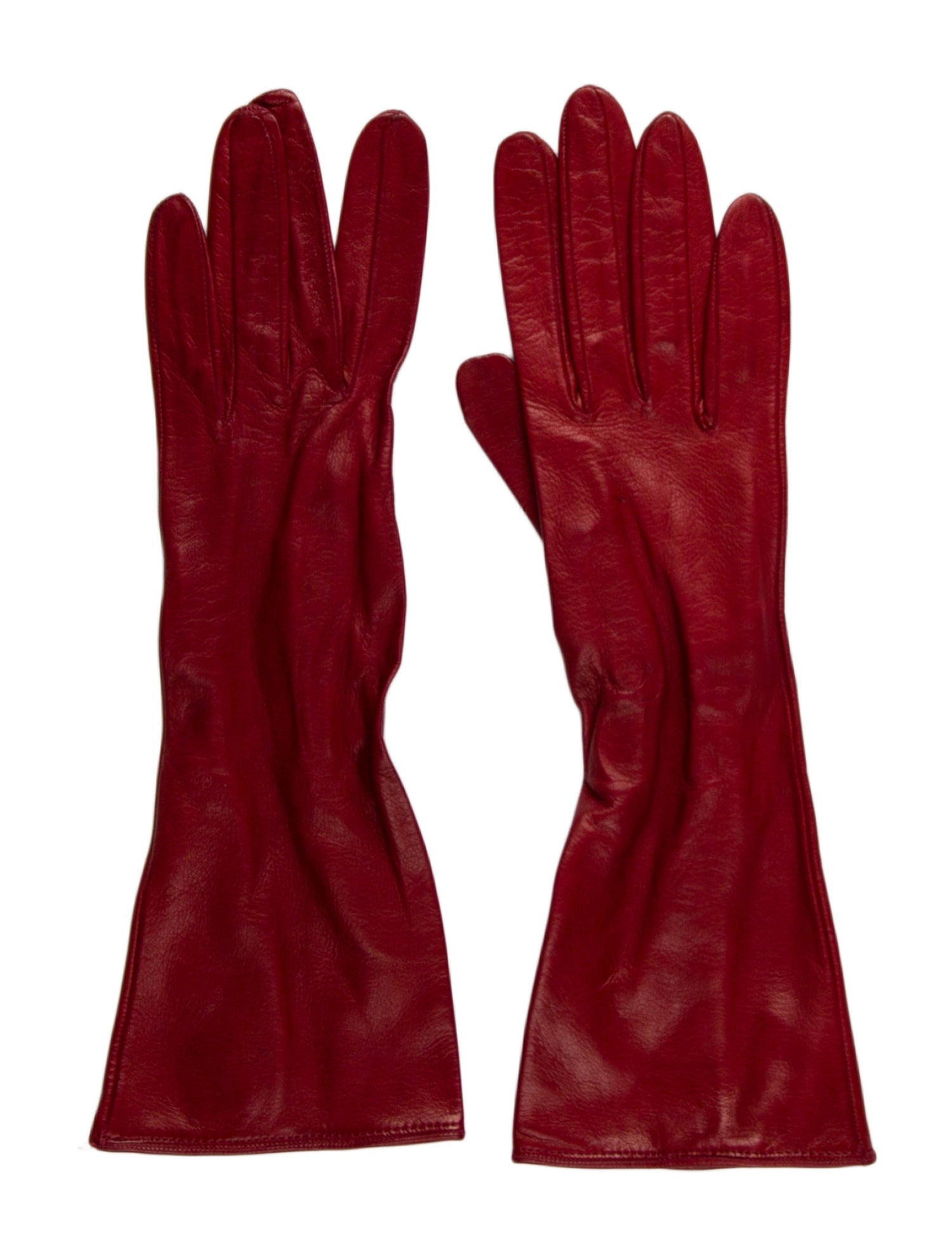 Charlotte Olympia Leather Winter Gloves