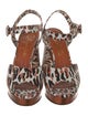 Charlotte Olympia Leather Printed Sandals