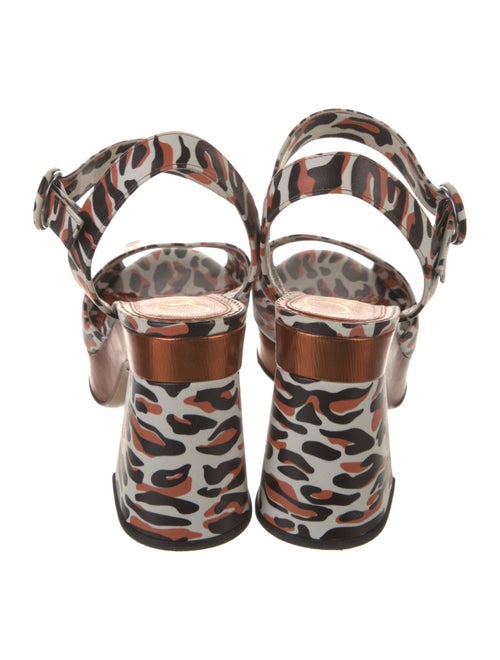 Charlotte Olympia Leather Printed Sandals