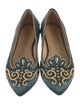 Charlotte Olympia Satin Printed Loafers