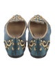 Charlotte Olympia Satin Printed Loafers