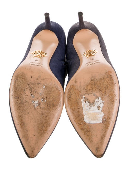 Charlotte Olympia Suede Lace-Up Boots