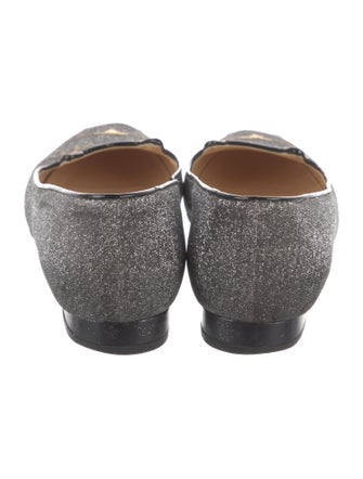 Charlotte Olympia Glitter Patterned Loafers