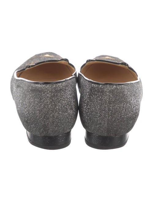 Charlotte Olympia Glitter Patterned Loafers