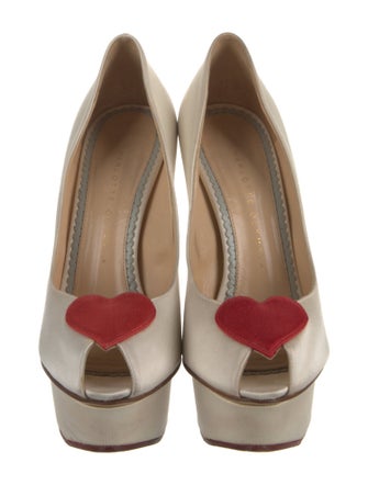 Charlotte Olympia Satin Pumps