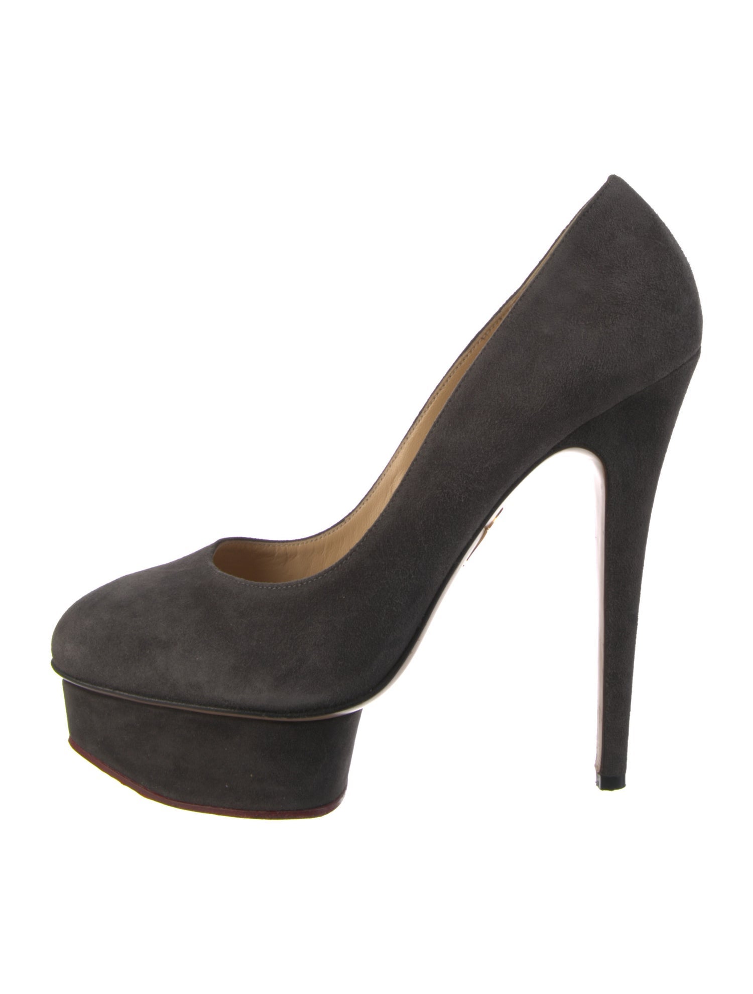 Charlotte Olympia Suede Pumps