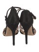 Charlotte Olympia Suede T-Strap Sandals